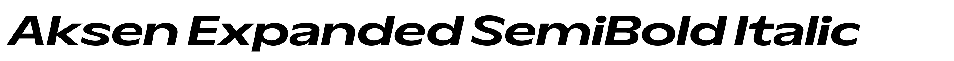 Aksen Expanded SemiBold Italic